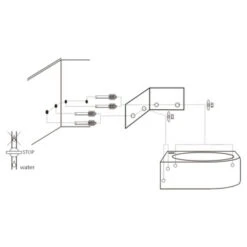 Differnz Cleo Hoekfontein Wit 30X30X10 Cm 13 Differnz Cleo Hoekfontein Wit 30X30X10 Cm -Badkamerartikelen Winkel 123 7688
