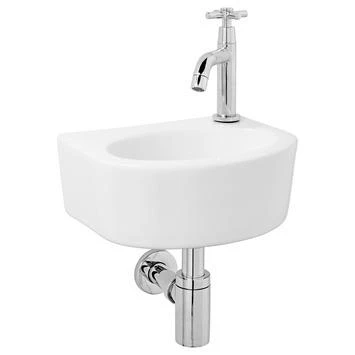 Atlantic Fonteinset Jonah Halfrond Wit Keramiek 30x22.5x11.5 Cm 3 Atlantic Fonteinset Jonah Halfrond Wit Keramiek 30x22.5x11.5 Cm