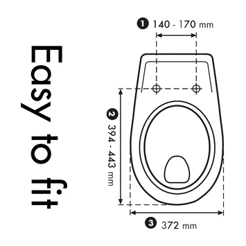 Cedo Tropea Beach Wc Bril Zwart Softclose D-vorm Thermoplast 7 Cedo Tropea Beach Wc Bril Zwart Softclose D-vorm Thermoplast - Afbeelding 5