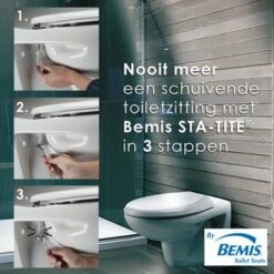 Bemis WC Bril New York Wit Hout Met Softclose 9 Bemis WC Bril New York Wit Hout Met Softclose -Badkamerartikelen Winkel 123 7907