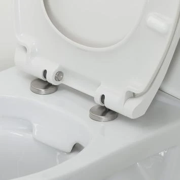 Tiger WC Bril Speckels Duroplast Zwart-wit 5 Tiger WC Bril Speckels Duroplast Zwart-wit - Afbeelding 3