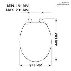 Tiger WC Bril Speckels Duroplast Zwart-wit 13 Tiger WC Bril Speckels Duroplast Zwart-wit -Badkamerartikelen Winkel 123 7958
