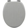 Handson WC Bril Antero Grijs Hout Met Softclose -Badkamerartikelen Winkel 123 8056