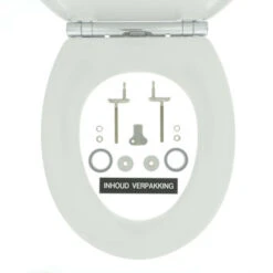 Tiger WC Bril Boston Wit/Chroom Kunststof Met Softclose -Badkamerartikelen Winkel 123 8112