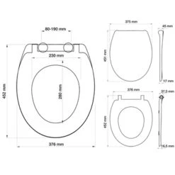 Tiger WC Bril Venture Pergamon Kunststof Met Softclose -Badkamerartikelen Winkel 123 8129