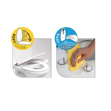 Tiger WC Bril Aiden Zwart Kunststof Met Softclose 5 Tiger WC Bril Aiden Zwart Kunststof Met Softclose - Afbeelding 3