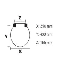 Bemis WC Bril Nord Wit Kunststof