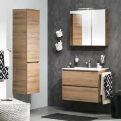 TIGER S-line Spiegelkast 60cm Chalet Eiken 12 TIGER S-line Spiegelkast 60cm Chalet Eiken -Badkamerartikelen Winkel 123 827