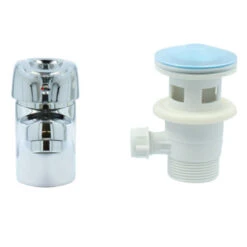 Handson Wastafelkraan Ralph Met Waste Chroom 24 Handson Wastafelkraan Ralph Met Waste Chroom -Badkamerartikelen Winkel 123 8297