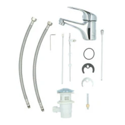 Handson Wastafelkraan Ralph Met Waste Chroom 27 Handson Wastafelkraan Ralph Met Waste Chroom -Badkamerartikelen Winkel 123 8300