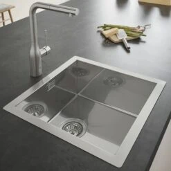 Grohe Colours Keukenkraan Essence New RVS Met Uittrekbare Mousseur -Badkamerartikelen Winkel 123 8359