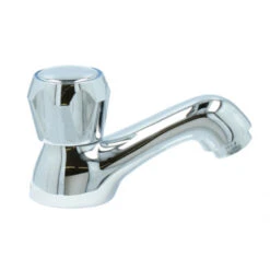 Handson Fonteinkraan Thomas Lage Uitloop Met Draaiknop Chroom -Badkamerartikelen Winkel 123 8387