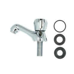 Handson Fonteinkraan Thomas Lage Uitloop Met Draaiknop Chroom -Badkamerartikelen Winkel 123 8390