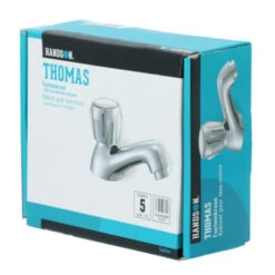 Handson Fonteinkraan Thomas Lage Uitloop Met Draaiknop Chroom -Badkamerartikelen Winkel 123 8391