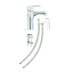 Atlantic Wastafelkraan Parker Met Hendel Chroom -Badkamerartikelen Winkel 123 8469