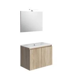 Atlantic By Allibert Badmeubelset Emma 80 Cm 2 Deurs Hout