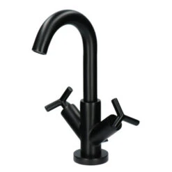 Absolut Wastafelkraan Post 2-knops Zwart