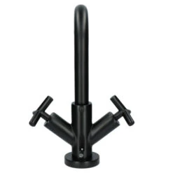 Absolut Wastafelkraan Post 2-knops Zwart -Badkamerartikelen Winkel 123 8505