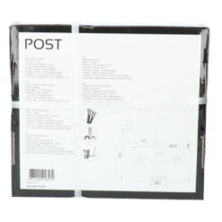 Absolut Wastafelkraan Post 2-knops Zwart -Badkamerartikelen Winkel 123 8515