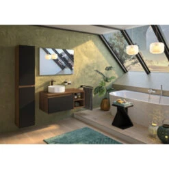 Atlantic By Allibert Badmeubelset Lia 90 Cm Hout En Zwart -Badkamerartikelen Winkel 123 858