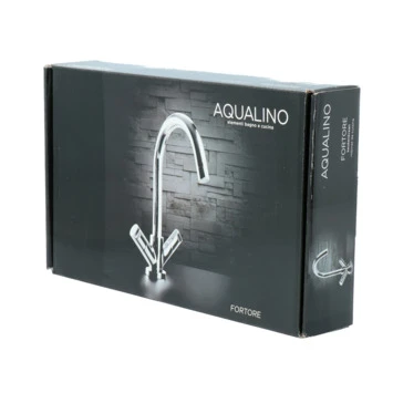 Aqualino Keukenkraan Fortore 2-knops Chroom 12 Aqualino Keukenkraan Fortore 2-knops Chroom - Afbeelding 10