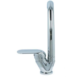 OK Keukenkraan Met Hoog Gebogen Uitloop En Hendel Chroom -Badkamerartikelen Winkel 123 8699