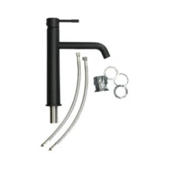 Atlantic Keukenkraan Kaden Met Hendel Zwart -Badkamerartikelen Winkel 123 8718