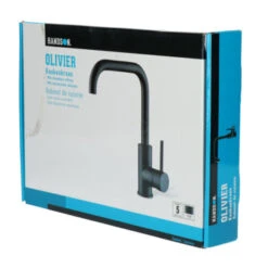 Handson Keukenkraan Olivier Met Hendel Mat Zwart -Badkamerartikelen Winkel 123 8788