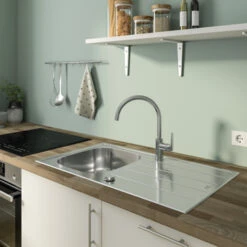 Grohe Keukenkraan Start Flow Hoge Uitloop QuickFix Chroom -Badkamerartikelen Winkel 123 8793