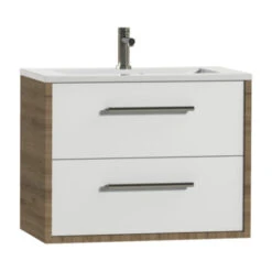 Tiger Badkamermeubel Boston 80 Cm Chalet Eik Met Polybeton Wastafel Wit En Ronde Grepen RVS 7 Tiger Badkamermeubel Boston 80 Cm Chalet Eik Met Polybeton Wastafel Wit En Ronde Grepen RVS -Badkamerartikelen Winkel 123 887