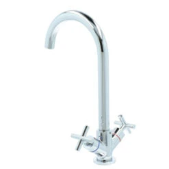 Aqualino Keukenkraan Ceronda 2-knops Chroom -Badkamerartikelen Winkel 123 8871