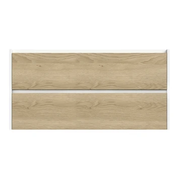 Tiger Reverse Meubelset 120 Cm Met 2 Lades Naturel Eik / Mat Wit Inclusief Oval Wastafel Dubbel Hoogglans Wit 7 Tiger Reverse Meubelset 120 Cm Met 2 Lades Naturel Eik / Mat Wit Inclusief Oval Wastafel Dubbel Hoogglans Wit - Afbeelding 5