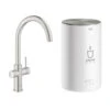 Grohe Red Compact Keukenkraan Met C-uitloop En 4 Liter Kokend Water Boiler Supersteel -Badkamerartikelen Winkel 123 9027