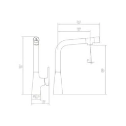Van Marcke Keukenkraan Spirit Met Hendel En Gefilterd Water Chroom -Badkamerartikelen Winkel 123 9038