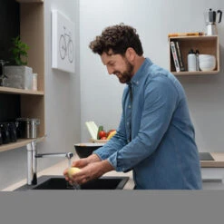 Hansgrohe Keukenkraan Focus M43 Met Hendel Chroom 120 -Badkamerartikelen Winkel 123 9047