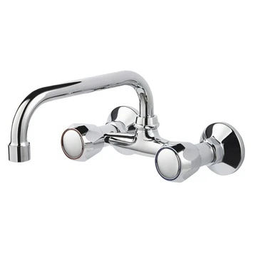 Handson Keukenkraan Thomas 2-knops Bovenuitloop Chroom 15 Cm 3 Handson Keukenkraan Thomas 2-knops Bovenuitloop Chroom 15 Cm