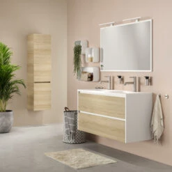 Tiger Reverse Meubelset 120 Cm Met 2 Lades Naturel Eik / Mat Wit Inclusief Oval Wastafel Dubbel Hoogglans Wit 19 Tiger Reverse Meubelset 120 Cm Met 2 Lades Naturel Eik / Mat Wit Inclusief Oval Wastafel Dubbel Hoogglans Wit -Badkamerartikelen Winkel 123 905