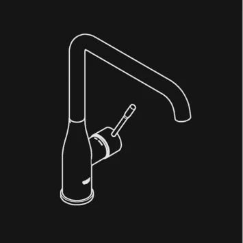 GROHE Keukenkraan Essence L-size Met Hendel Chroom 8 GROHE Keukenkraan Essence L-size Met Hendel Chroom - Afbeelding 6