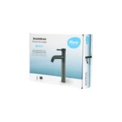 Atlantic Wastafelkraan Spencer Met Hendel Zwart -Badkamerartikelen Winkel 123 9089