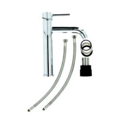 Atlantic Wastafelkraan Spencer Met Hendel Chroom -Badkamerartikelen Winkel 123 9111