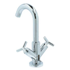 Absolut Wastafelkraan Post 2-knops Chroom -Badkamerartikelen Winkel 123 9178