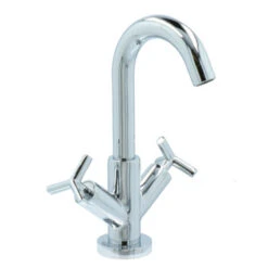 Absolut Wastafelkraan Post 2-knops Chroom -Badkamerartikelen Winkel 123 9182