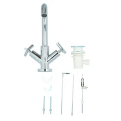 Absolut Wastafelkraan Post 2-knops Chroom -Badkamerartikelen Winkel 123 9187