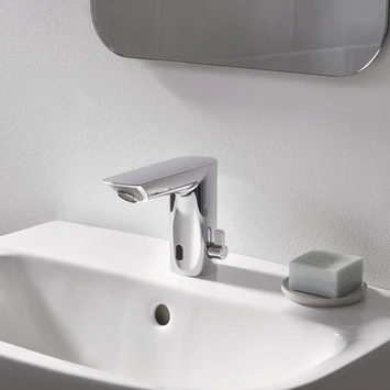 GROHE Wastafelkraan Bau Cosmopolitan Met Infrarood Sensor Chroom 13cm 5 GROHE Wastafelkraan Bau Cosmopolitan Met Infrarood Sensor Chroom 13cm - Afbeelding 3