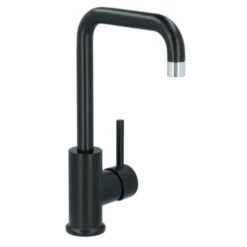 Absolut Wastafelkraan Haiti Met Hendel En Pop-up Afvoerplug Zwart -Badkamerartikelen Winkel 123 9210