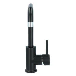 Absolut Wastafelkraan Haiti Met Hendel En Pop-up Afvoerplug Zwart -Badkamerartikelen Winkel 123 9211