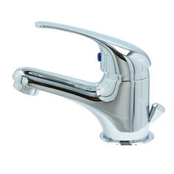 OK Wastafelkraan Met Hendel En Waste Chroom 4 OK Wastafelkraan Met Hendel En Waste Chroom - Afbeelding 2