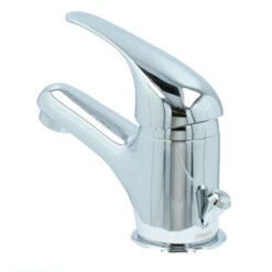 OK Wastafelkraan Met Hendel En Waste Chroom 16 OK Wastafelkraan Met Hendel En Waste Chroom -Badkamerartikelen Winkel 123 9240