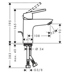 Hansgrohe Wastafelkraan Logis Loop 100 Met Hendel En Waste Chroom 9 Hansgrohe Wastafelkraan Logis Loop 100 Met Hendel En Waste Chroom -Badkamerartikelen Winkel 123 9289