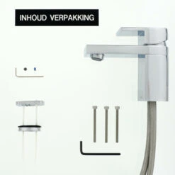 Tiger Wastafelkraan Items Met Hendel Chroom -Badkamerartikelen Winkel 123 9297